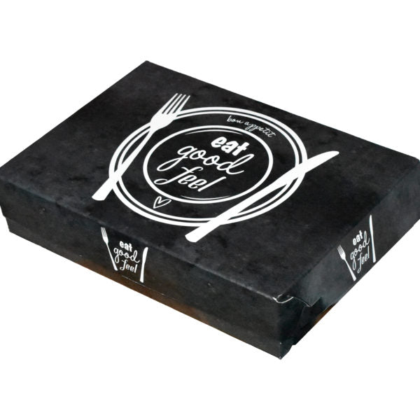 Κουτί Ποικιλία Μεγάλη 25×17.2×6.5cm Μαυρο Good Food