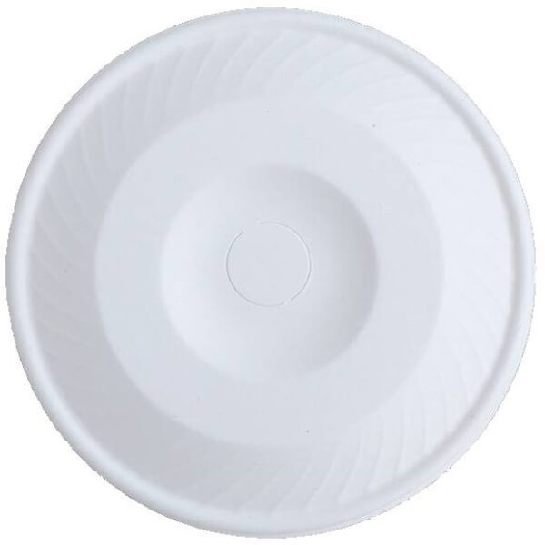 Καπάκι Βιοδιασπώμενο Λευκό Flat με Τρύπα 90ΜΜ 16oz 50τεμ