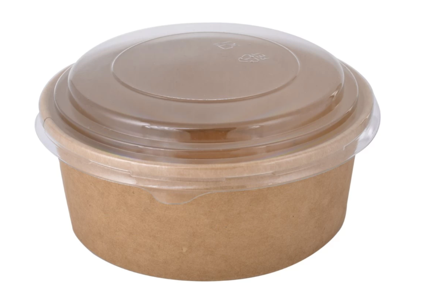 Σκεύος Σαλάτας 500ml Kraft Στρόγγυλο 50τεμ
