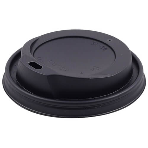 Καπάκι πιπίλα American Style μαύρο 80mm για χάρτινο ποτήρι