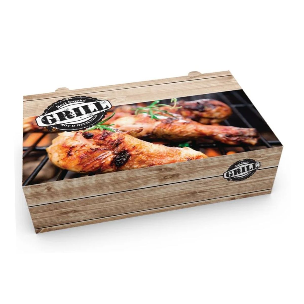 Κουτί κοτόπουλο ολόκληρο 29x17x8 μεταλλιζέ