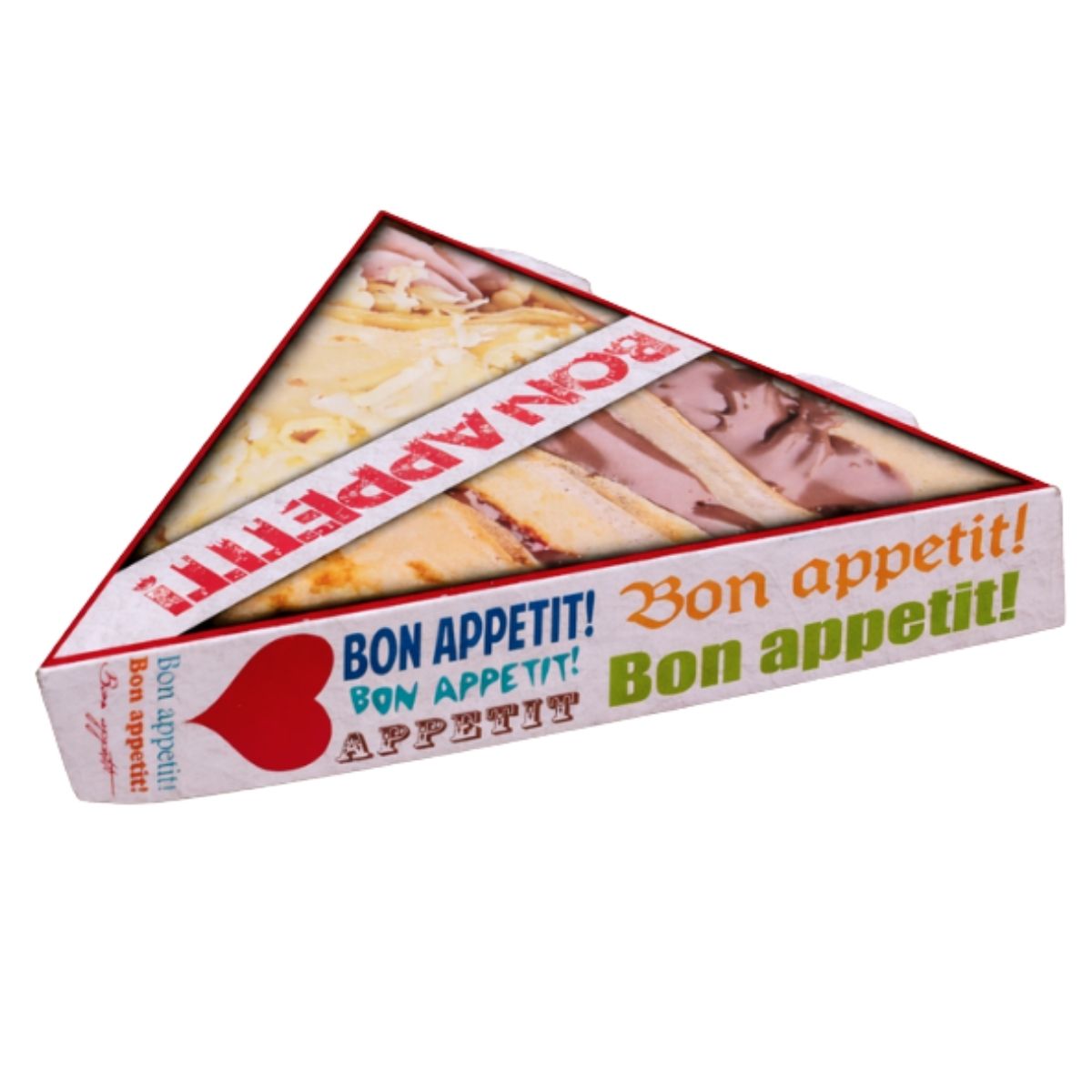Κουτί Κρέπας Bon appetit Λευκό 25×26×4cm για κρέπες, street food και take away