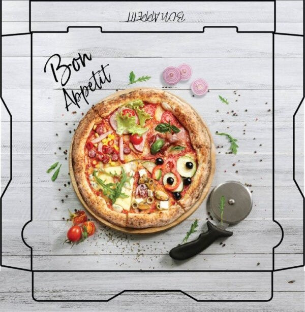 Κουτί πίτσας Welle χρωματιστό