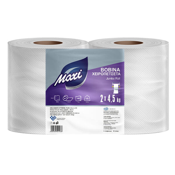 Βοβίνα χαρτί κουζίνας “Maxi” 2×4,5 kg – επαγγελματικό ρολό