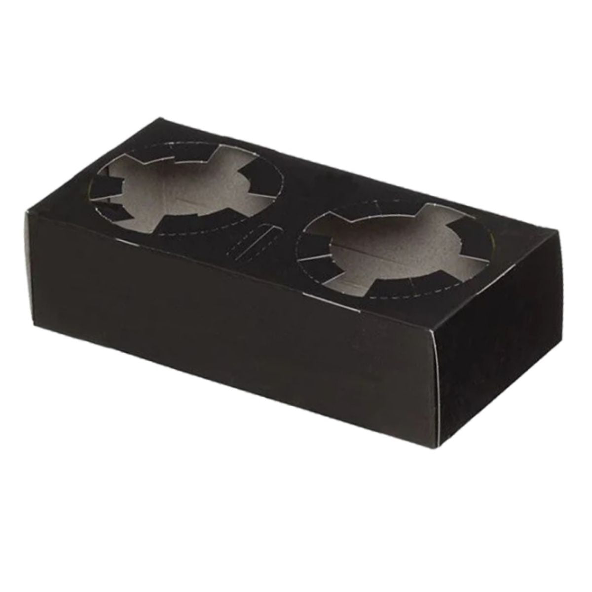 Ποτηροθήκη μαύρη 2 θέσεων — για μεταφορά δύο ποτηριών