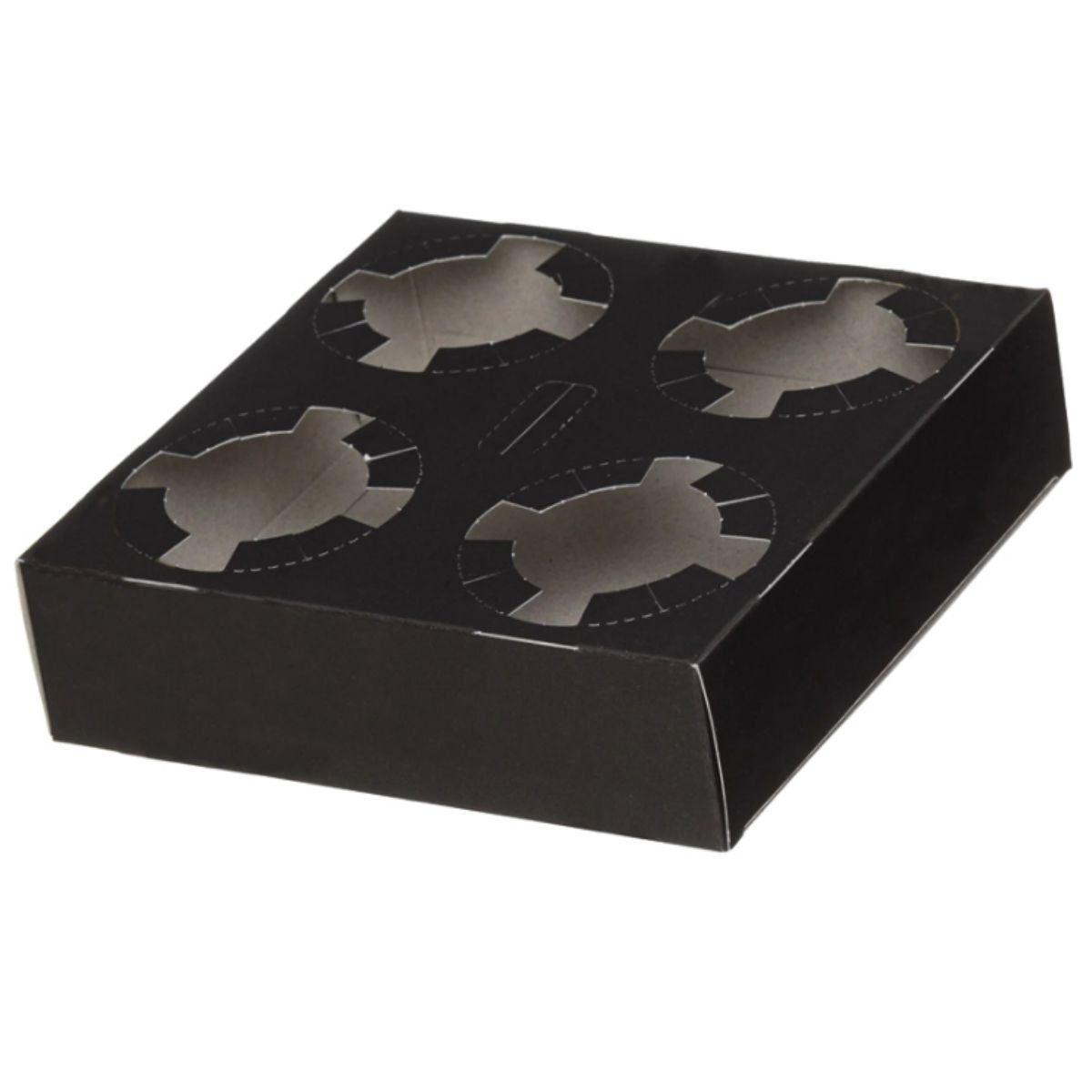 Ποτηρόθηκη μαύρη 4 θέσεων – χρήσιμη για μεταφορά ποτηριών