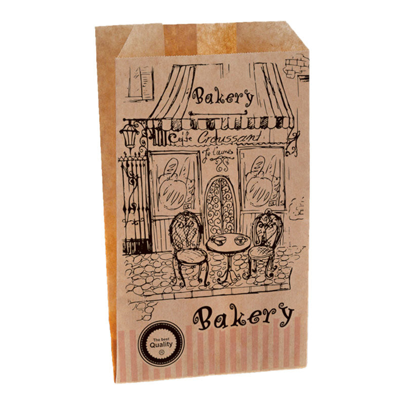 Χαρτοσακούλα κραφτ καφέ bakery 10kg