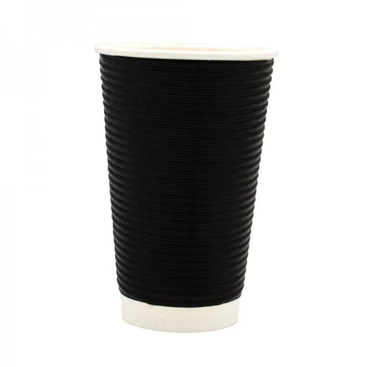 Ποτήρι Χάρτινο Μαύρο Ripple DW 16oz 25τεμ