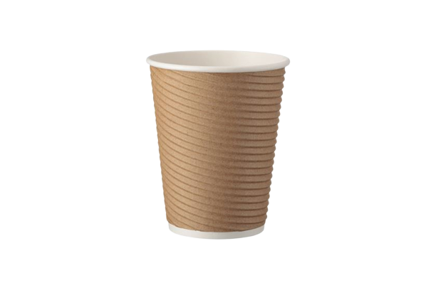 Ποτήρι Χάρτινο Ripple Κραφτ DW 8oz 25τεμ