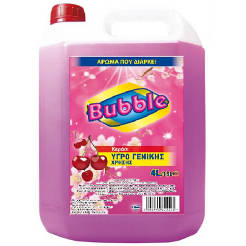 Υγρό Γενικής Χρήσης 4LT Κεράσι Bubble