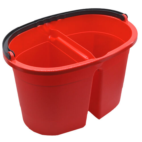 Κουβάς 16LT 2 Θέσεων με Ρόδες CLEAN