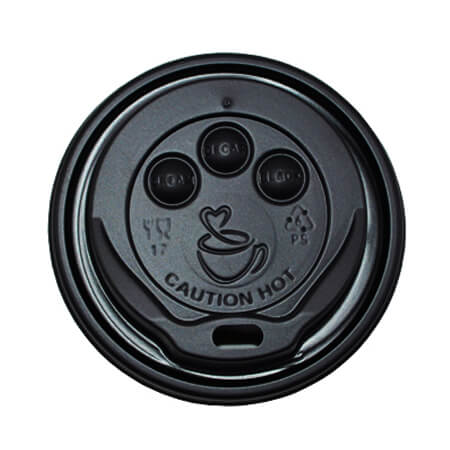 Καπάκι Πιπίλα Button Μαύρη Ελληνική 14-16oz 100τεμ