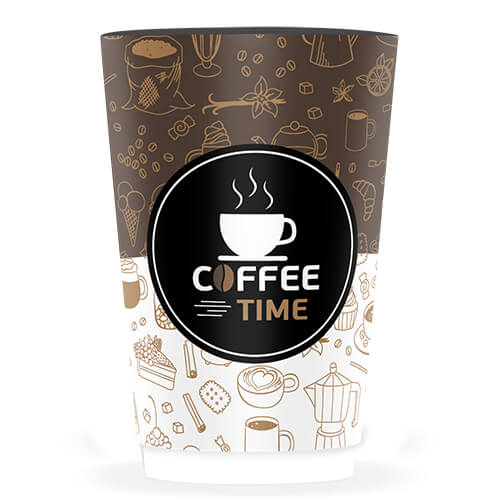 Ποτήρι Χάρτινο Coffee Time DW 8oz 25τεμ