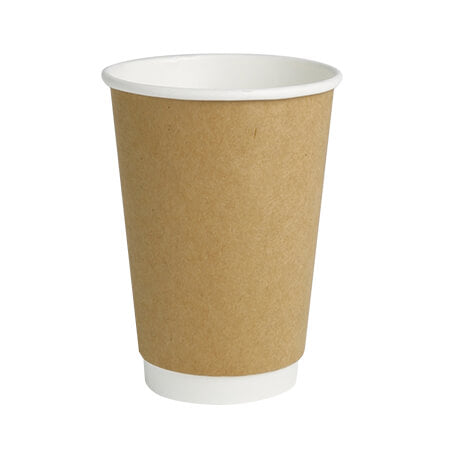 Ποτήρι Χάρτινο Κραφτ DW 12oz 25τεμ