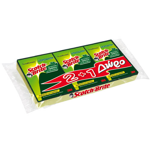 Σφουγγαράκι Scotch Brite 2+1 Δώρο