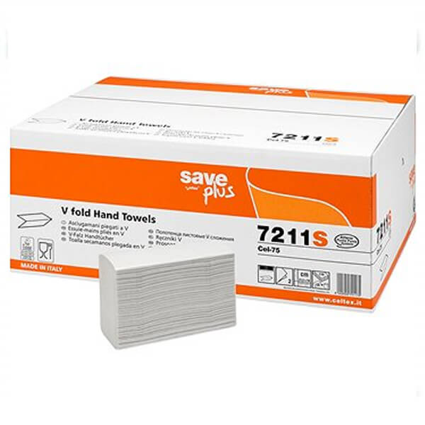 Χειροπετσέτα 21,5x18 Save Plus 18x175τεμ