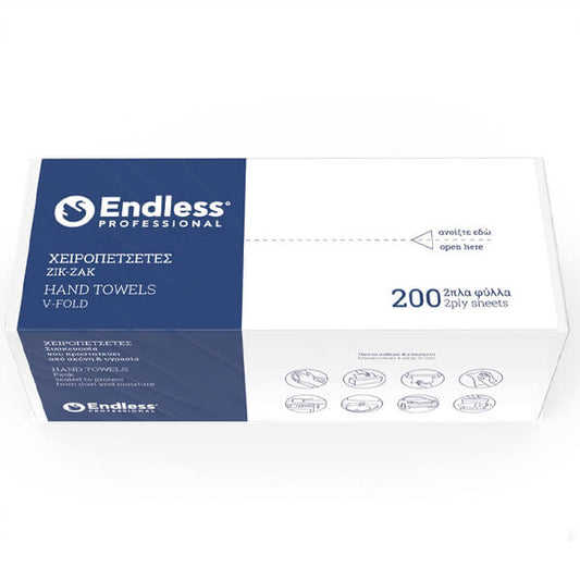 Χειροπετσέτα ΖΙΚ ΖΑΚ 2 φύλλα 20x200τεμ Endless