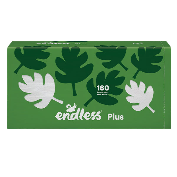 Χαρτοπετσέτα Λευκή 30Χ30cm Endless 2Pack Plus 160τεμ