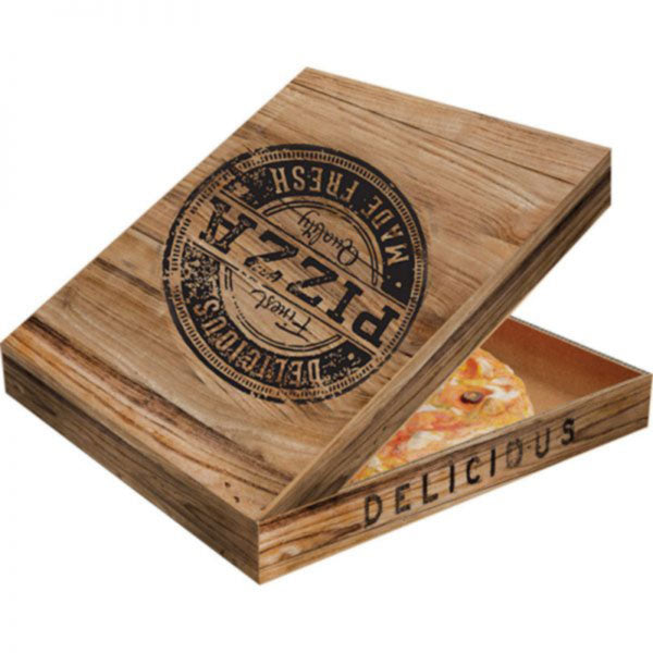 Κουτί Πίτσας Welle Καφέ WOOD 100τεμ