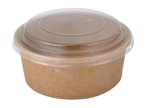 Σκεύος Σαλάτας 1000ml Kraft Στρόγγυλο 50τεμ