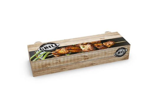 Κουτί Σουβλάκι Μονό 24.5x7.5x4.5 T28 Μεταλιζέ GRILL 10kg