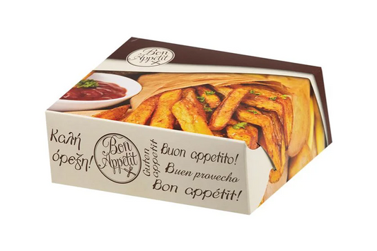 Κουτί Πατάτα Διπλή 16x13.5x6 T8 Μεταλιζέ BUEN 10kg