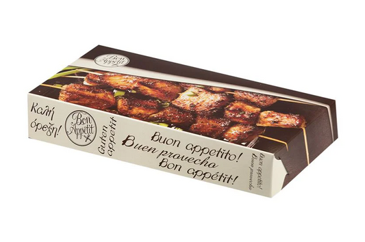 Κουτί Σουβλάκι Μεγάλο 25x13x4.5 Τ24 ΜΕταλιζέ BUEN 10kg