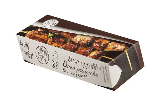 Κουτί Σουβλάκι 25x9x6.5 Τ28 Μεταλιζέ BUEN 10kg