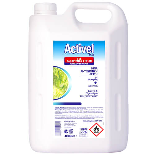 Activel αντισηπτικό gel χεριών 4 LT – Emporico