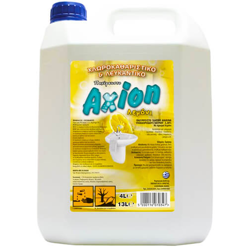 Axion παχύρρευστη χλωρίνη 4 lt – απολυμαντικό υγρό με άρωμα φρεσκάδας
