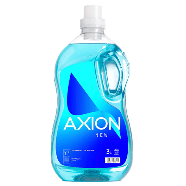 Axion υγρό πλυντηρίου ρούχων 3 L «Θαλάσσια Αύρα» – 45 μεζούρες.
