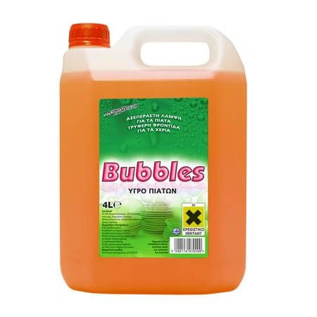 Bubble επαγγελματικό υγρό πιάτων 4 L – άρωμα ξύδι
