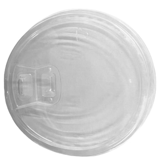 Καπάκι διάφανο R-PET Ø95 με τάπα για χάρτινο / πλαστικό ποτήρι
