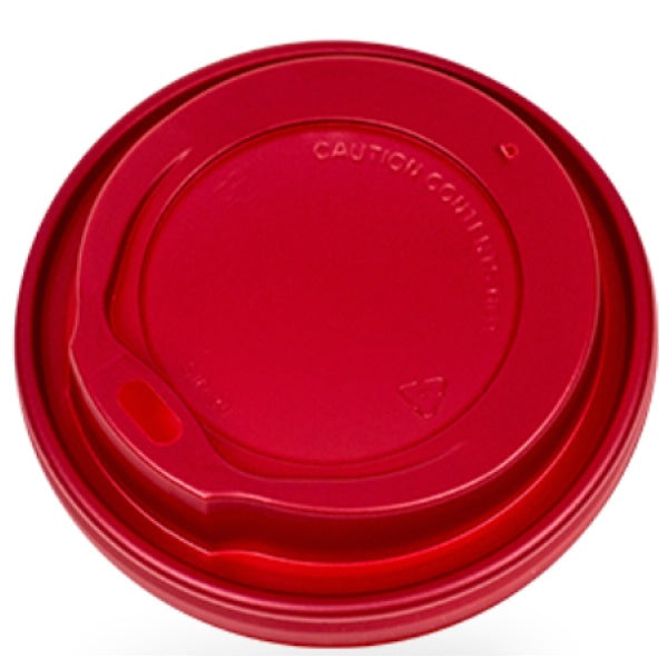 Καπάκι πιπίλα κόκκινη American Style για χάρτινο ποτήρι 14-16oz
