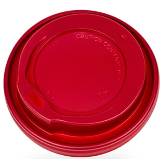 Καπάκι πιπίλα κόκκινη American Style για χάρτινο ποτήρι 14-16oz
