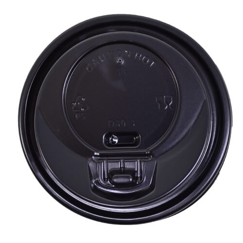 Καπάκι πιπίλα τάπα για χάρτινο ποτήρι 8-12oz — μαύρο
