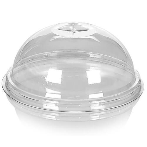 Καπάκι πομπέ σταυρός PET για πλαστικό ποτήρι – διάμετρος 95 mm
