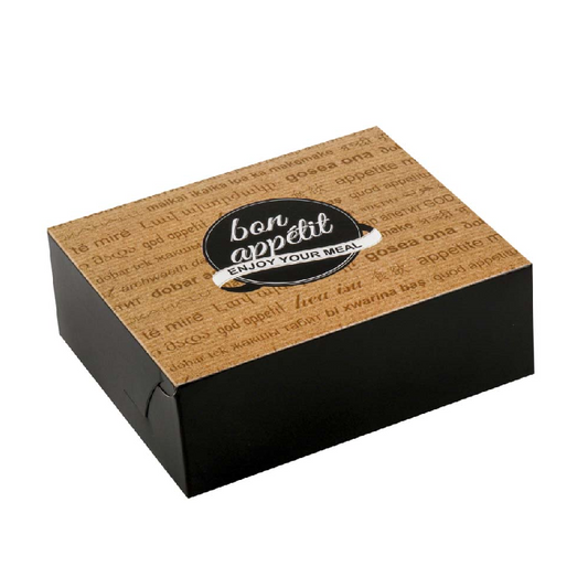 Κουτί burger μεγάλο 20×14×9 Bon Appetit – kraft με παράθυρο
