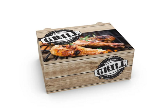 Κουτί κοτόπουλο μισό 19x14.5x8 μεταλλιζέ
