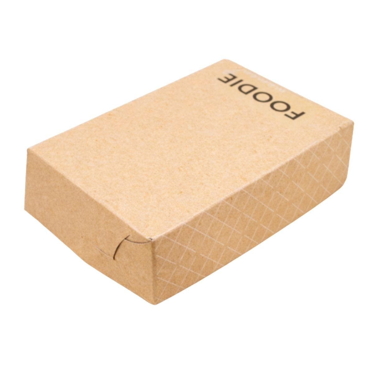 Κουτί μισή μερίδα 22,5×12×4,5 cm κραφτ Foodie – ιδανικό για μεμονωμένες μερίδες & street food