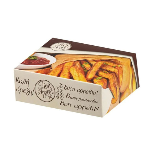 Κουτί πατάτα διπλή 16x13.5x6 μεταλλιζέ Buen
