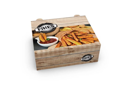 Κουτί πατάτας διπλή 16x13.5x6 μεταλλιζέ grill
