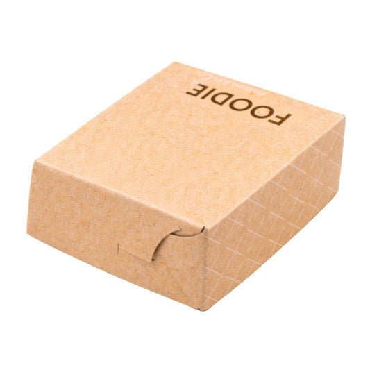 Κουτί πατάτα μικρό 12,2×11,5×5 cm kraft foodie – ιδανικό για μεμονωμένες μερίδες πατάτας