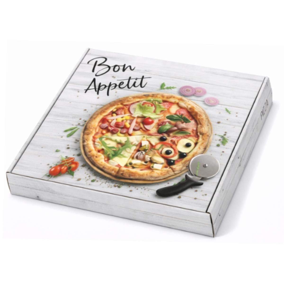 Κουτί πίτσας Welle χρωματιστό Bon Appetit ιδανικό για πιτσαρίες και μαγαζιά take away