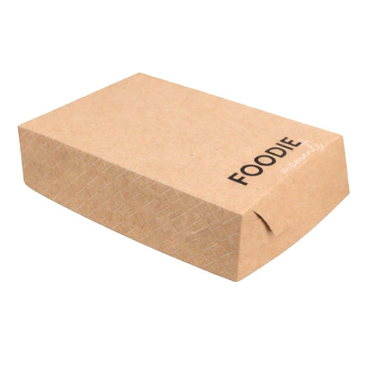 Κουτί ποικιλία μικρή 22×16×5 cm κрафτ Foodie – κατάλληλο για μερίδες mix & street food
