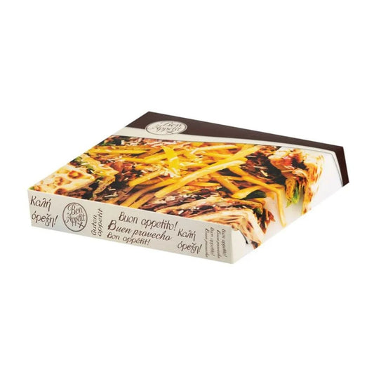 Κουτί σκεπαστό μικρό 22x22x4 μεταλλιζέ Buen
