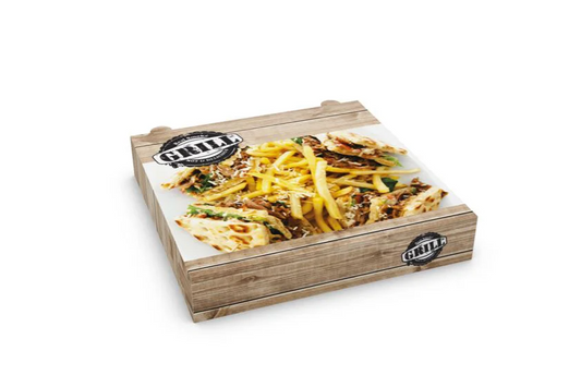 Κουτί σκεπαστό μικρό 22x22x4 μεταλλιζέ grill
