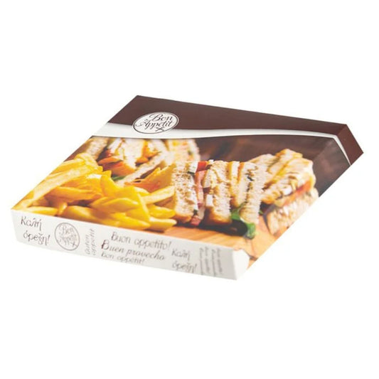 Κουτί συσκευασίας σουβλά 25x17.5x6 μεταλλιζέ Buen
