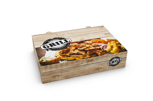 Κουτί σουβλά 25x17.5x6 μεταλλιζέ grill
