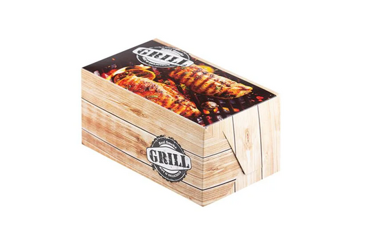 Κουτί σουβλά βαθύ 22x12.9x11 μεταλλιζέ grill
